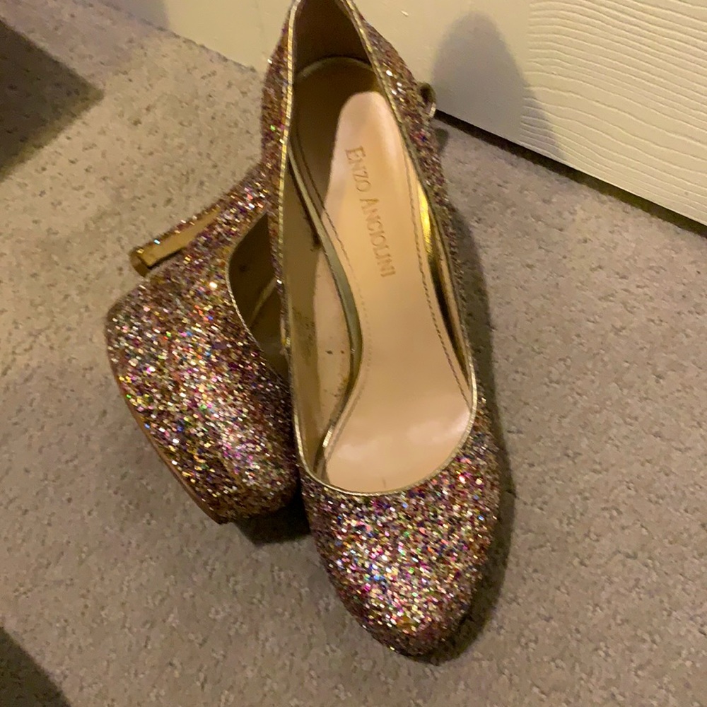 Enzo Angiolini bedazzled heels